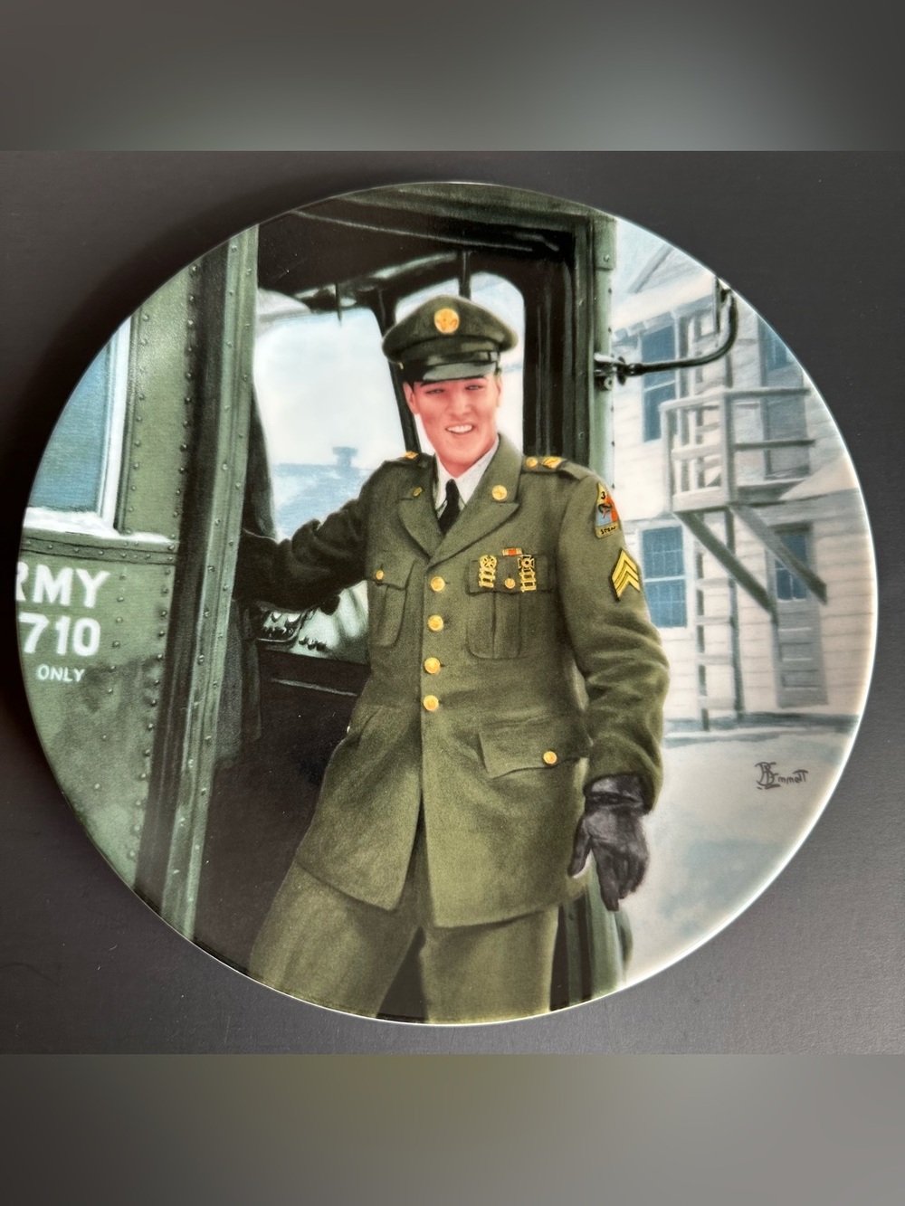 1989 “Homecoming” collector plate by Bruce Emmett, produced by Delphi